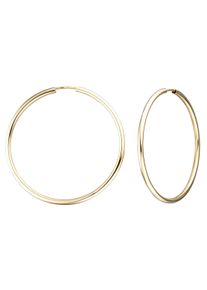 Jobo Damen Paar Creolen, Gelbgold 333, gold, Gelbgold 333, Ohrringe, 333 Gold 39 mm