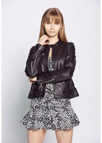 Maze Damen Lederjacke "42020127", schwarz, Gr. XS, Obermaterial: 100% Lammleder / Innenfutter: 100% Baumwolle / Ärmelfutter: 100% Polyester, Jacken