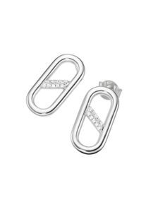 Damen Paar Ohrstecker "mit Zirkonia, Silber 925", Silber 925 (Sterlingsilber), silber, Giorgio Martello MILANO, Silber 925 (Sterlingsilber), Ohrringe