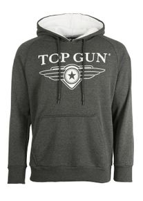 Top Gun Herren Kapuzenpullover "TG20201043", grau, Gr. XXL, Obermaterial: 65% Baumwolle, 35% Polyester, Pullover