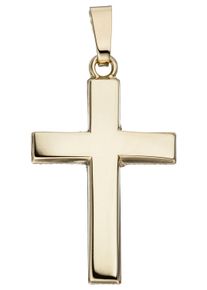 Jobo Damen Kreuz-Anhänger "Anhänger Kreuz", Gelbgold 585, gelb, Gelbgold 585, Schmuckanhänger, 585 Gold