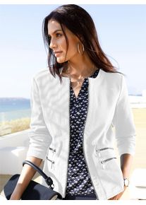 Inspirationen Damen Jackenblazer "Blazer", weiß, Gr. 38, 98% Baumwolle, 2% Elasthan, Blazer