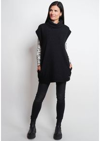 Seidel Moden Damen Pullunder, schwarz, Basic, Gr. 50, unifarben, Obermaterial: 100% Polyester, Pullover, mit kleinem Metalllabel, MADE IN GERMANY