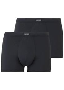 Bruno Banani Herren Boxershorts, Gr. L, schwarz, Microfaser, Obermaterial: 90% Polyamid, 10% Elasthan, unifarben, Unterhosen, mit angesetztem Bündchen