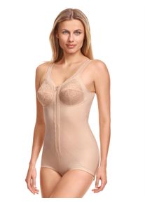 SuSa Damen Body, Gr. 115, beige, 60% Polyamid, 25% Elasthan, 15% Baumwolle, unifarben, Bodies