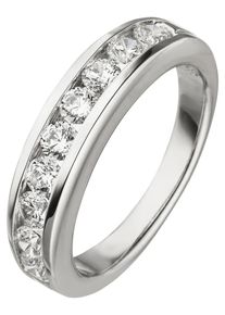 Jobo Damen Silberring, 60, Silber 925 (Sterlingsilber), silber, Silber 925 (Sterlingsilber), Fingerringe, 925 Silber mit 9 Zirkonia
