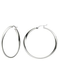 Jobo Damen Paar Creolen, Silber 925 (Sterlingsilber), silber, Silber 925 (Sterlingsilber), Ohrringe, 925 Silber