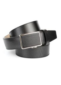 Anthoni Crown Damen Ledergürtel, grau, Gr. 85, gemustert, Leder, Gürtel, mit glänzender Oberfläche