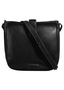 Bugatti Damen Henkeltasche "ELSA", schwarz, Leder, unifarben, leicht glänzend, Taschen, echt Leder