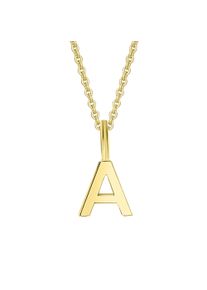 ONE ELEMENT Damen Ketten-Anhänger "Buchstabe A Buchstaben Anhänger aus 333 Gelbgold", A, Gelbgold 333, gold, Gelbgold 333, Schmuckanhänger, Damen