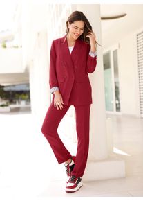 Classic Basics Damen Longblazer "Blazer", rot, Gr. 42, 100% Polyester, Blazer