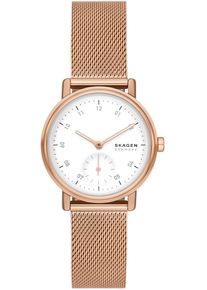 Skagen Damen Quarzuhr "KUPPEL LILLE", rosa, Armbanduhren, Armbanduhr, Damenuhr, dezentrale Sekunde, Edelstahlarmband