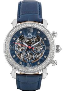 Carl von Zeyten Damen Multifunktionsuhr "Kniebis", blau, Armbanduhren, Automatik, Armbanduhr, mechanische Uhr, Damen, Made in Germany