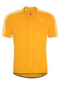 Ziener Herren Radtrikot "NADEKO", gelb, Gr. 46, Obermaterial: 1. 85% Polyester, 15% Baumwolle; 2. 100% Polyester, Trikots