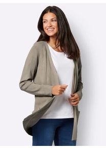 Classic Basics Damen Strickjacke, braun, Gr. 46, unifarben, 80% Viskose, 20% Polyamid, Strickjacken