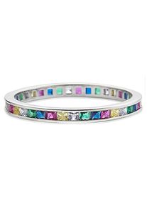 Bruno Banani Damen Fingerring "Schmuck Geschenk Silber 925 Damenring Memoire Regenbogen", 59, Silber 925 (Sterlingsilber), 2,4mm, bunt, Silber 925