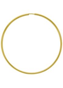 Vivance Damen Paar Creolen "585/- Gelbgold glanz 60 mm", ONE-SIZE, Gold, gelb, Gold, Ohrringe