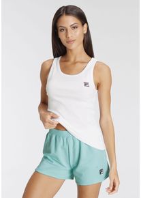 Fila Damen Shorty, Gr. M, grün, Sweatware, Obermaterial: 95% Baumwolle, 5% Elasthan, unifarben, casual, Homewear-Sets, aus Rippmaterial