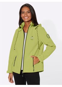 Casual Looks Damen Softshelljacke, grün, Gr. 25, meliert, 94% Polyester, 6% Elasthan, Jacken