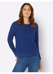 Classic Basics Damen Strickpullover "Pullover", blau, Gr. 54, unifarben, 100% Polyacryl, Pullover