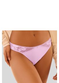 Lascana Damen Slip, Gr. 36, rosa, Microtouch, Spitze, Obermaterial: 82% Polyamid (TACTEL), 18% Elasthan (LYCRA), Unterhosen, mit hübschen
