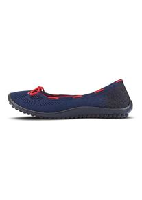 Leguano Damen Barfußschuh "STYLE MARITIM", Gr. 40, blau, Textil, sportlich, Schuhe, Ballerina, Slipper, Bequemschuh mit modischen Durchzügen