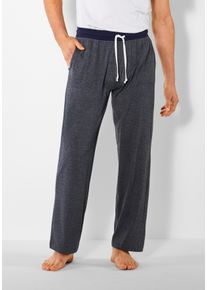 H.I.S. H.I.S Herren Schlafhose, Gr. 44, blau, Jersey, Obermaterial: 65% Baumwolle, 35% Polyester. Hosenbund: 100% Baumwolle, unifarben, Basic, Hosen, mit