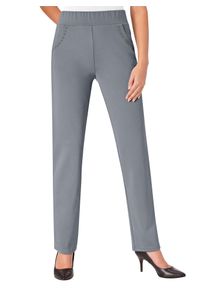 Lady Damen Jerseyhose, grau, Gr. 19, unifarben, 95% Polyester, 5% Elasthan, Hosen