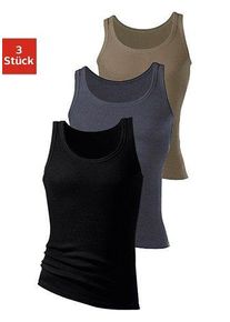 H.I.S. H.I.S Herren Tanktop "Feinripp", Gr. 3, grün, Feinripp, Obermaterial: 100% Baumwolle. Melange in der Packung: 92% Baumwolle, 8% Polyester, unifarben,
