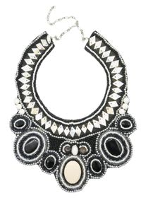 Damen Kette mit Anhänger "Chaima", schwarz, Basic, Collezione Alessandro, Glas, Halsketten, mit echten Muschelplättchen