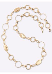 Heine Damen Kette ohne Anhänger, gold, Metall, Halsketten
