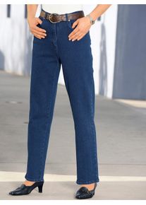 CLASSIC Damen Bequeme Jeans, blau, Gr. 18, unifarben, 78% Baumwolle, 20% Polyester, 2% Elasthan, Jeans