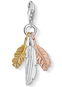 Thomas Sabo Damen Charm-Einhänger "Federn, 1010-431-12", rosa, Silber 925 (Sterlingsilber), Charms