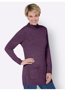 Classic Basics Damen Longpullover "Longpullover", lila, Gr. 48, unifarben, 100% Polyacryl, Pullover