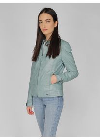 Maze Damen Lederjacke "31Ryana", grün, Gr. XXXL, Obermaterial: 100% Leder, Lamm / Futter: 100% Baumwolle / Ärmelfutter: 100% Polyester, Jacken