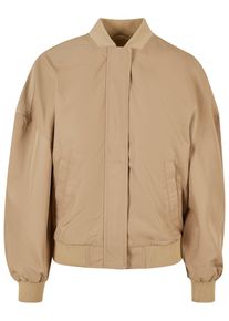 Urban Classics Damen Bomberjacke "Urban Classics Damen", beige, casual, Gr. XS, unifarben, 100% Polyester, Jacken