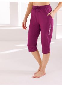 feel good Damen Jogginghose, Gr. 36, lila, 95% Baumwolle, 5% Elasthan, unifarben, Hosen