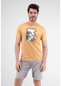 Lerros Herren T-Shirt "Lerros T-Shirt mit Fotoprint", rosa, Gr. M, 100% Baumwolle, Shirts