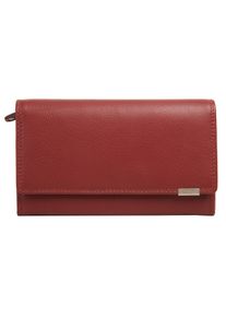 Bodenschatz Geldbörse, rot, Leder, beschichtet, leicht glänzend, klassisch, Kleinlederwaren, echt Leder