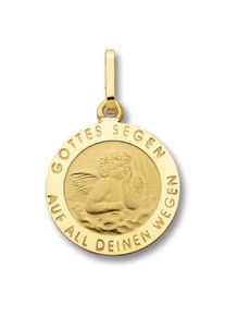 ONE ELEMENT Damen Ketten-Anhänger "Schutzengel Anhänger aus 333 Gelbgold", Damen, Gelbgold 333, gold, Gelbgold 333, Schmuckanhänger, Damen Gold