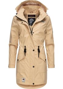 Navahoo Damen Outdoorjacke "Deike", beige, modisch, Gr. M, Oberstoff: 50% Polyurethan, 50% Polyester, Futter: 100% Polyester, Ärmelfutter: 100%