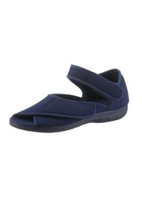 CLASSIC Damen Hausschuh, Gr. 37, blau, Textil, Schuhe