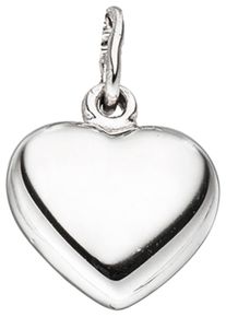 Jobo Damen Herz-Anhänger "Anhänger Herz", Silber 925 (Sterlingsilber), silber, Silber 925 (Sterlingsilber), Schmuckanhänger, 925 Silber