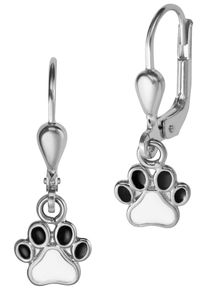 Firetti Mädchen Paar Ohrhänger "Schmuck Geschenk Silber 925 Ohrschmuck Patentbrisur Ohrschmuck Pfote", Silber 925 (Sterlingsilber), bunt, Silber 925