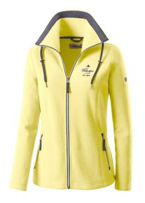 Casual Looks Damen Fleecejacke, gelb, Gr. 40, unifarben, 100% Polyester, Jacken