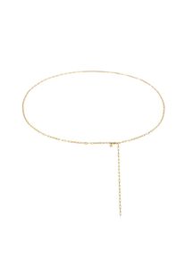 Elli Premium Damen Bauchkette "Taillenkette Body Chain Gliederkette 925 Silber", gold, Gr. 100, Silber 925 (Sterlingsilber), Bauchketten