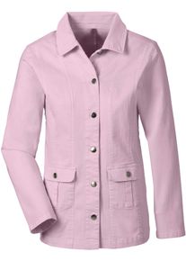 Classic Basics Damen Jeansjacke, rosa, Gr. 50, unifarben, 98% Baumwolle, 2% Elasthan, Jacken