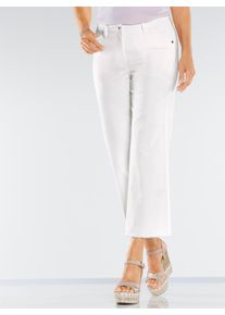 Inspirationen Damen 7/8-Jeans, weiß, Gr. 19, unifarben, 97% Baumwolle, 3% Elasthan, Jeans