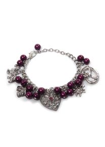 Damen Armband "Weda", lila, Collezione Alessandro, Metall, Armbänder