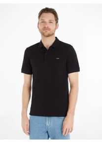 Calvin Klein Herren Poloshirt, schwarz, klassisch, Gr. XXL, bedruckt, unifarben, Web, Obermaterial: 96% Baumwolle, 4% Elasthan, Shirts, mit Calvin